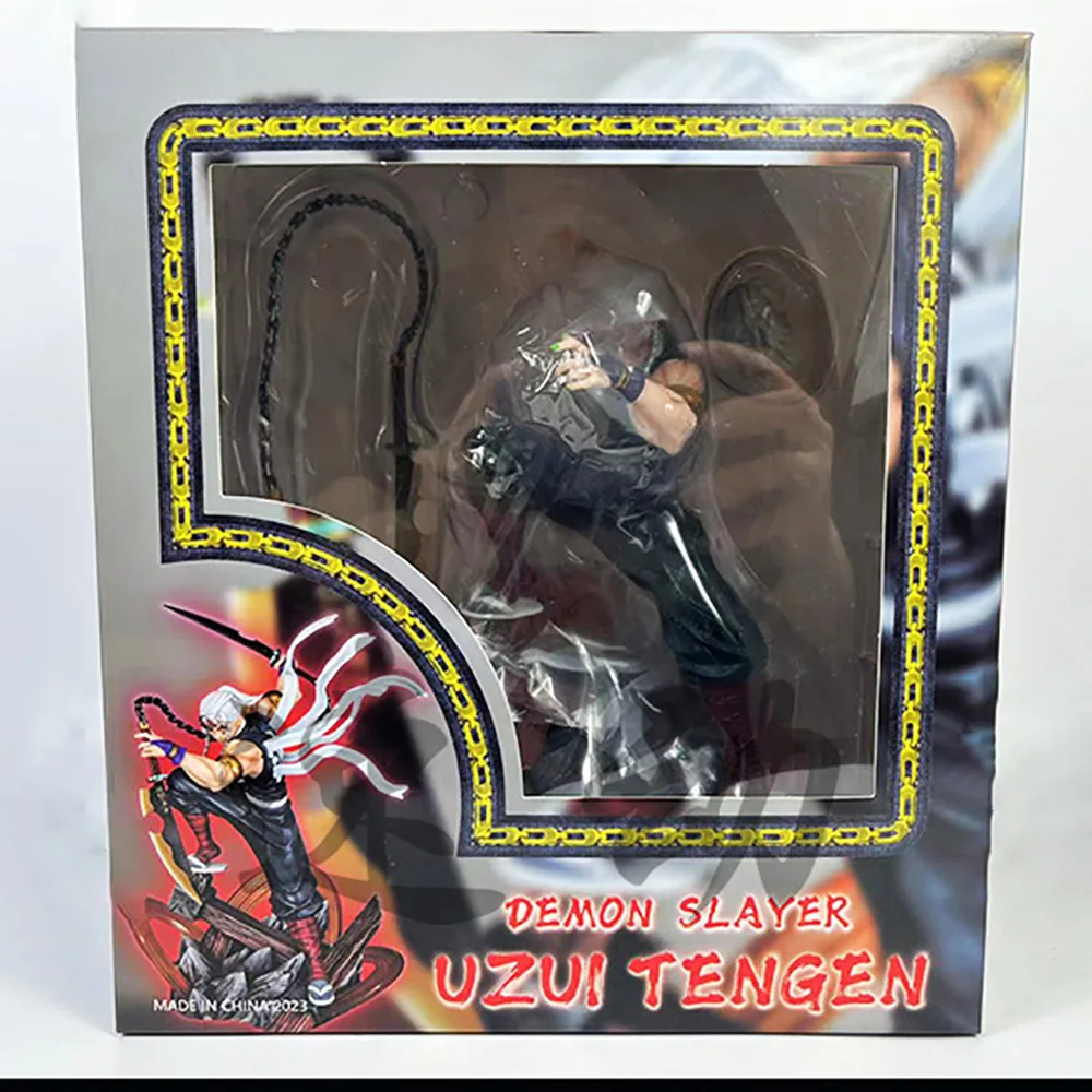 27cm Demon Slayer figures Uzui Tengen Figures 2 Heads Kimetsu No Yaiba Anime Figures Figurine Gk 1 - Demon Slayer Plush