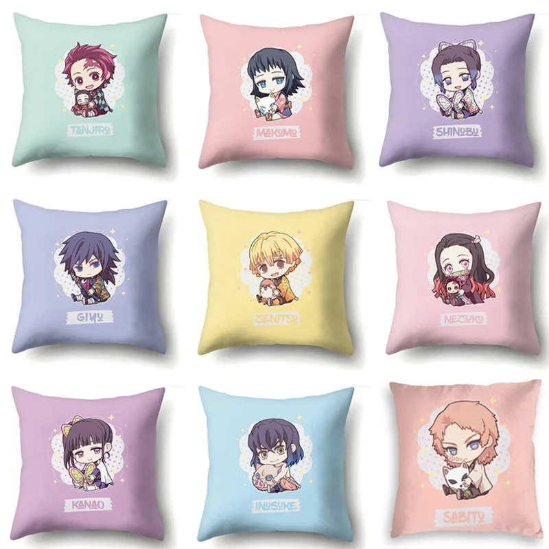 Anime Demon Slayer Kimetsu Dakimakura Cosplay Pillow Case Colorful Cartoon Home Bed Decorative Pillowcase Cushion Cover - Demon Slayer Plush