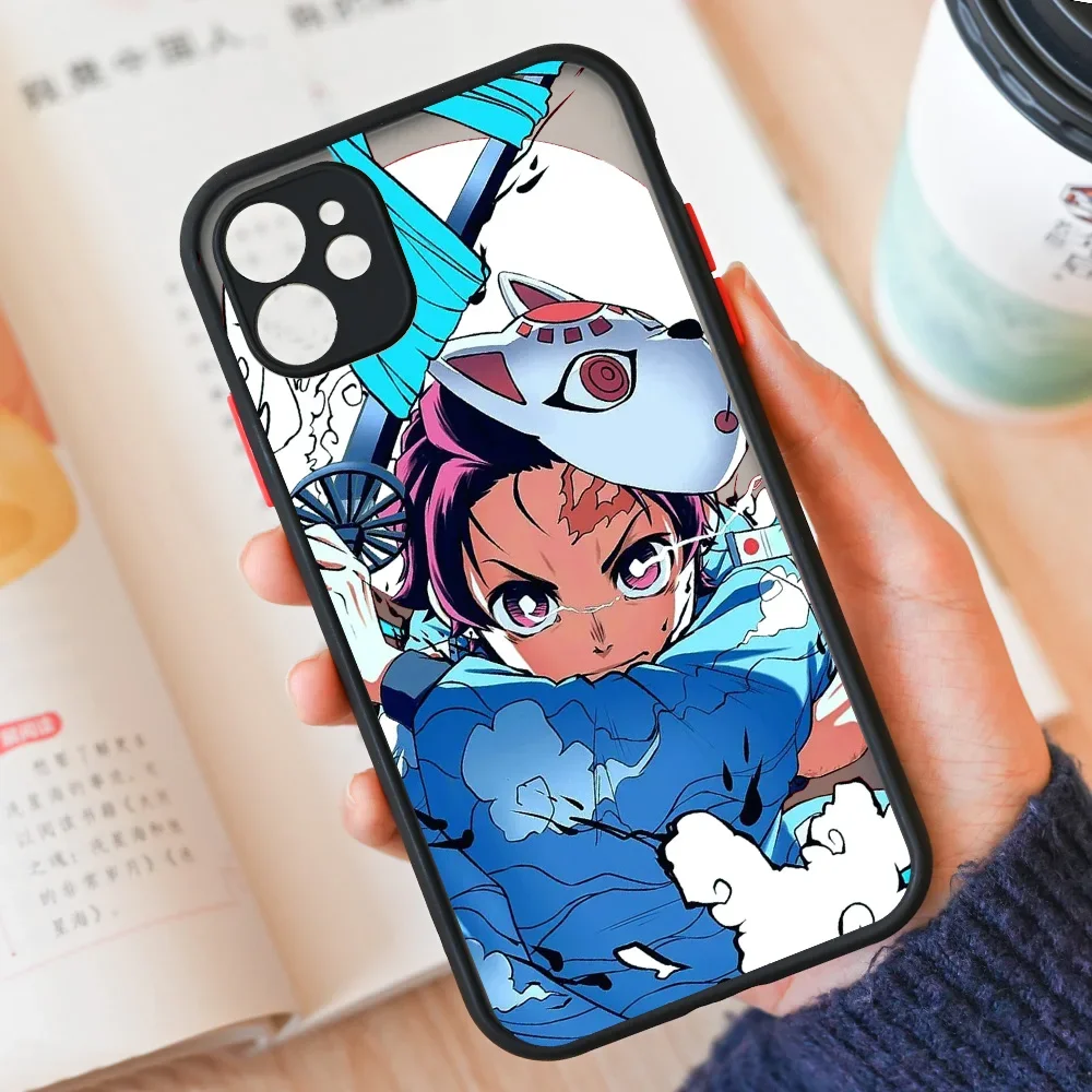 Japanese Anime Demon Slayer Phone Cases for iPhone 15 14 13 12 11 Pro Max Mini 4 - Demon Slayer Plush