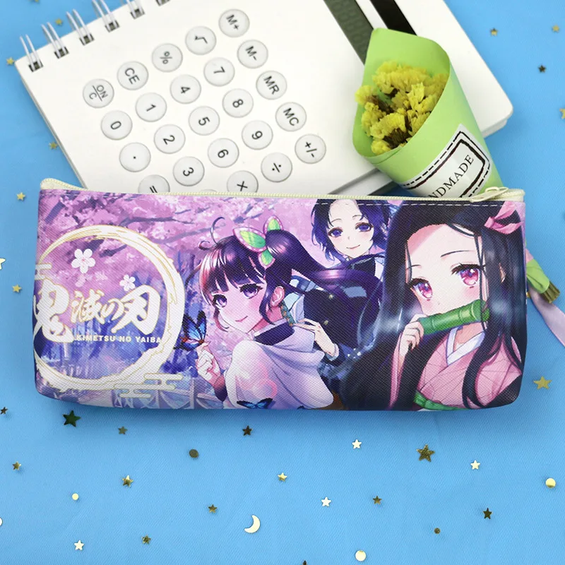New Anime Demon Slayer Pencil Case for Kids Gift Schoolbag Organizer Student Storage Bag School Stationery 1 - Demon Slayer Plush