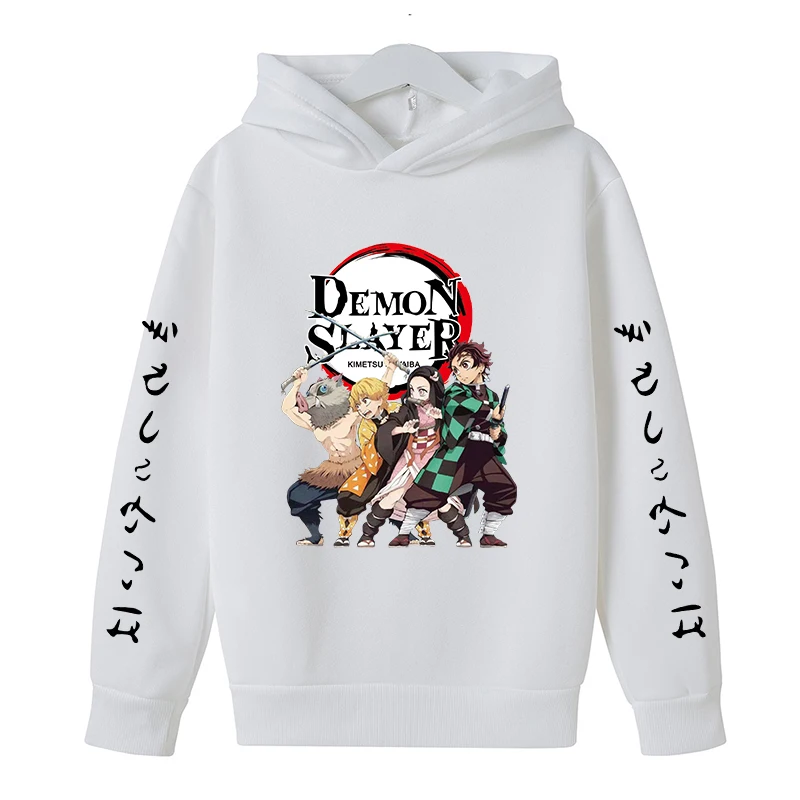 New Kids Demon Slayer Hoodie Children s Clothing Hoodie Suitable Boys Girl Long Sleeve Anime Yaiba - Demon Slayer Plush