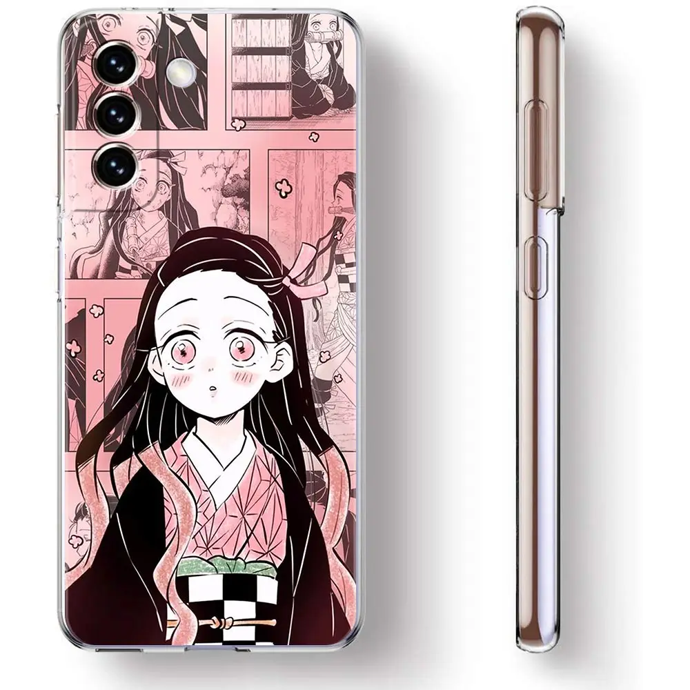 Nezuko Demon Slayer collage Anime Clear Phone Case For Samsung Galaxy S23 S22 5G S20 Ultra 3 - Demon Slayer Plush