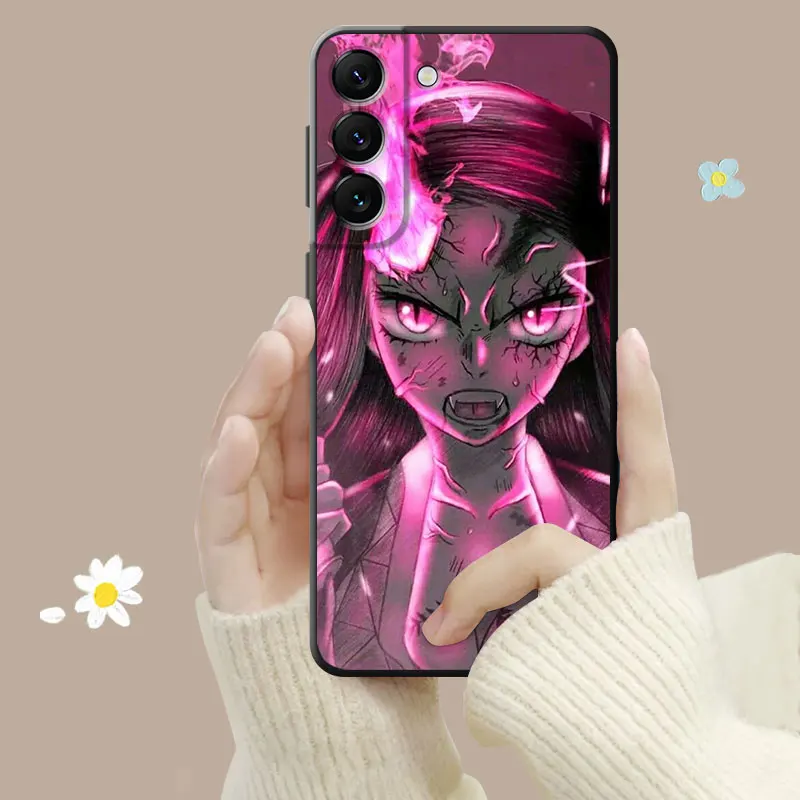 Phone Case For Samsung Galaxy S23 S22 S21 S20 FE Ultra S10 S9 S8 Plus Note 1 - Demon Slayer Plush