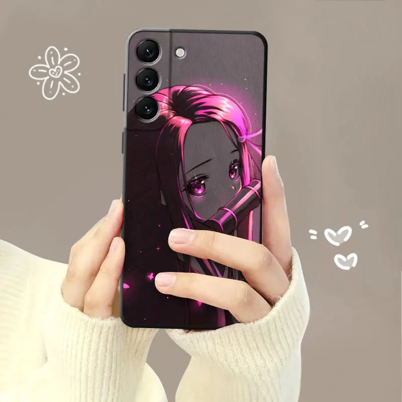 Phone Case For Samsung Galaxy S23 S22 S21 S20 FE Ultra S10 S9 S8 Plus Note 5 - Demon Slayer Plush